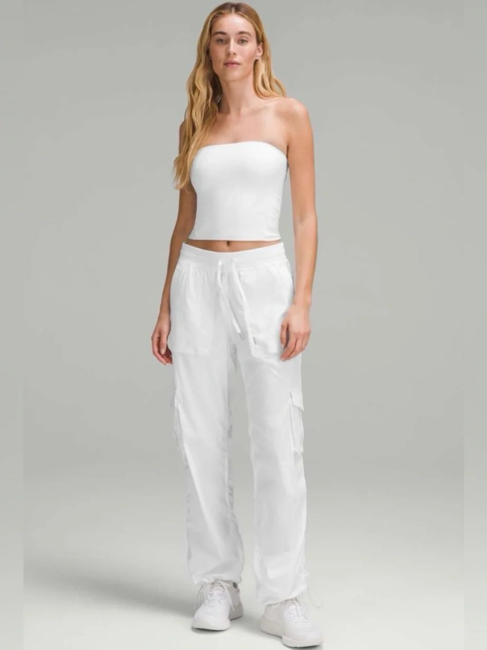 NWT Lululemon Dance Studio Relaxed-Fit Mid-Rise Cargo Pant White Size Small